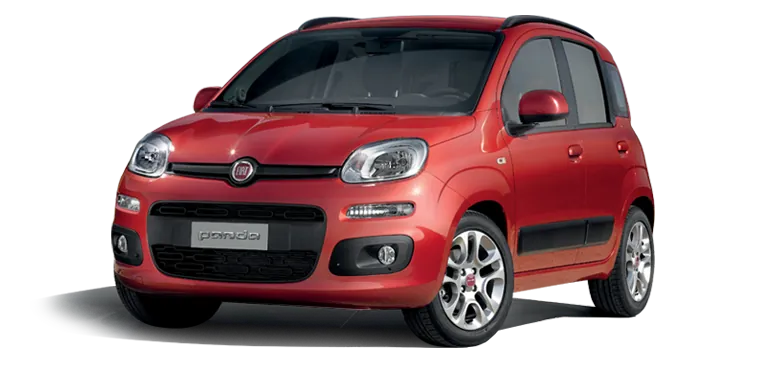 Fiat Panda 1200cc on a white background