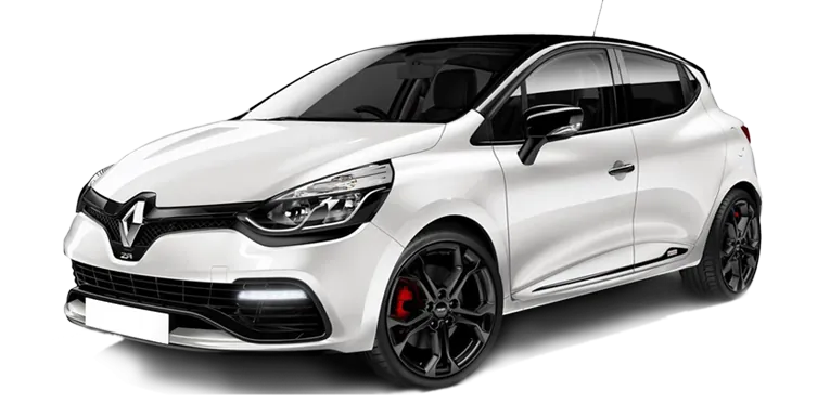 Renault Clio 1000cc σε λευκό φόντο